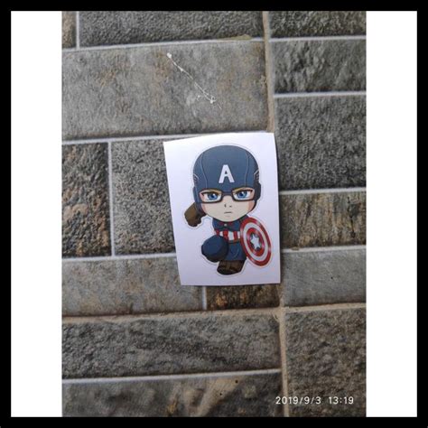 Jual Stiker Vinyl Captain America Avenger Chibi Hp Motor Helm Laptop Buku | Shopee Indonesia