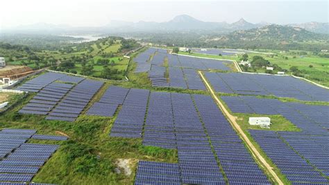 Solar park construction work has been successfully built in ...