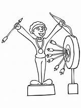 Coloring Pages Archery Pictures sketch template