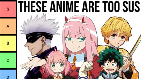 Ranking every anime based on how SUS they are... - YouTube