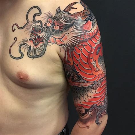 Update more than 54 black and red dragon tattoo best - in.cdgdbentre