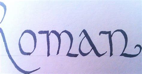 Calligraphy For Beginners: Roman Style