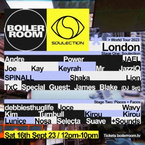 London | Saturday - BOILER ROOM