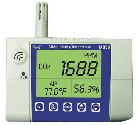 SUPCO, 14° to 140°F, 0 to 99% RH Range, Indoor Air Quality Monitor - 4LWX7|IAQ50 - Grainger