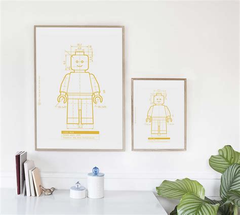 Lego Man. Adapted Patent Drawing. Print Icon Design Industrial. 19,68 ...