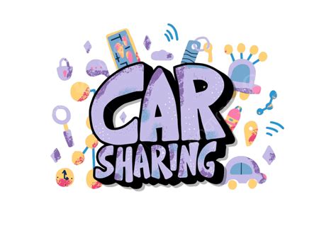 Concept Cars Clipart Transparent Background, Car Sharing Concept Carsharing Text, Ride, Business ...