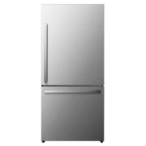 Hisense 17.2-cu ft Bottom-Freezer Refrigerator (Stainless steel) ENERGY ...