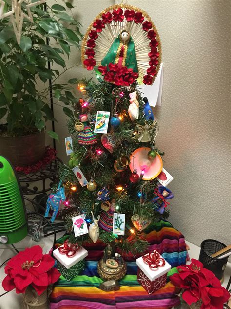 My Mexican Christmas tree at work. #mexicanchristmas #navidadmexicana # ...