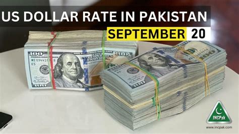 USD to PKR - Dollar Rate in Pakistan Today - 20 September 2023