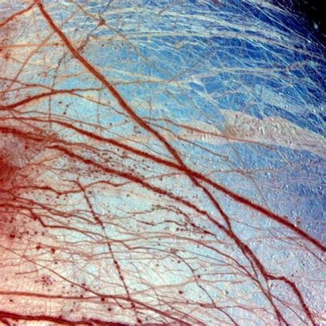 Europa. Close up surface features. Courtesy of NASA. | Download ...