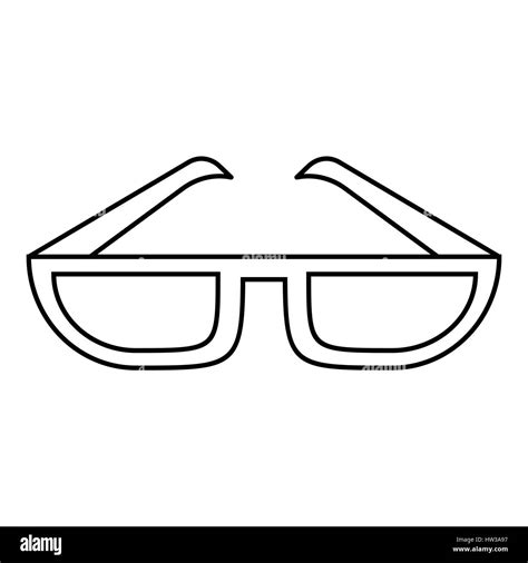 Glasses icon, outline style Stock Vector Image & Art - Alamy