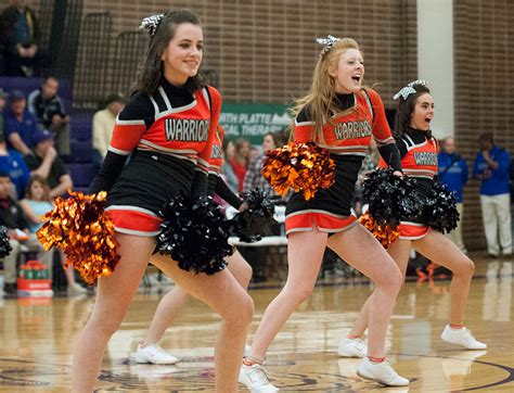 Worland High School cheerleaders competing in State Cheerleading ...