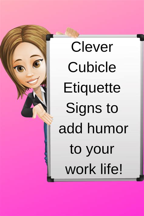 clever cubicle etiquette signs to add humor to your office work life ...