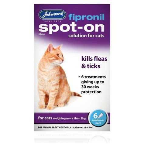 Johnsons Fipronil Spot On for Cats 30-Week Treatment — Purely Pet Supplies Ltd