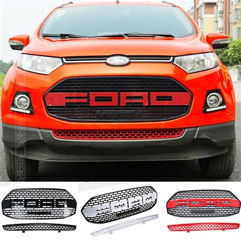 For Ford EcoSport F150 Style Front Hood Center Grille Grill Car Styling Auto Accessories 2012 ...