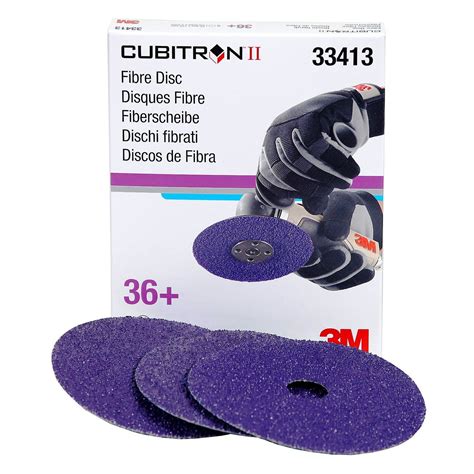 3M™ Cubitron™ II Abrasive Fibre Disc, 5 in x 7/8 in (125mm x 22mm), 36 ...