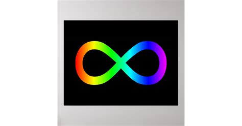 Rainbow Infinity Symbol Poster | Zazzle