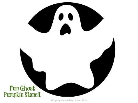 Ghost (Pumpkin Stencil - Pumpkin Pattern - Pumpkin Template - Jack-o ...