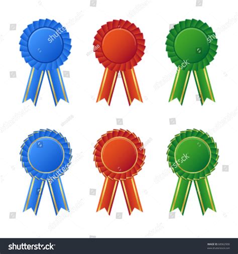 Collection Awards Icon Colored Blue Red Stock Vector (Royalty Free) 68962900 | Shutterstock