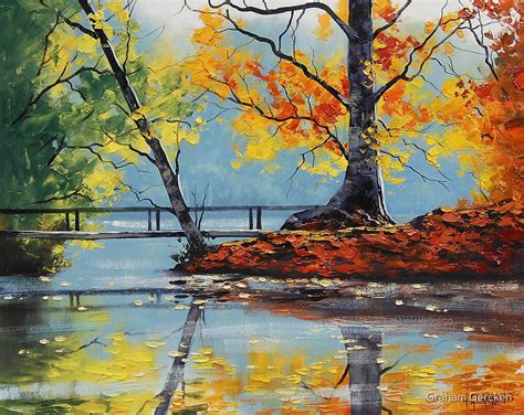 "Autumn Lake" by Graham Gercken | Redbubble