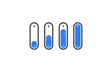 Vector of Volume Slider Level Indicator Bar Icon Template Stock Vector - Illustration of meter ...