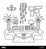 Room Coloring Sheets sketch template