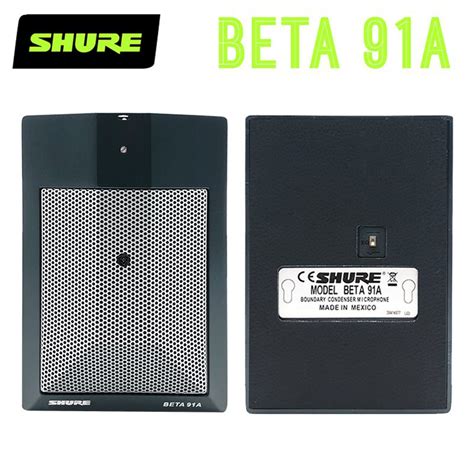 SHURE BETA-91Aเครื่องดนตรีกลองเบสไมโครโฟนคอนเดนเซอร์มืออาชีพแบบมีสาย ...