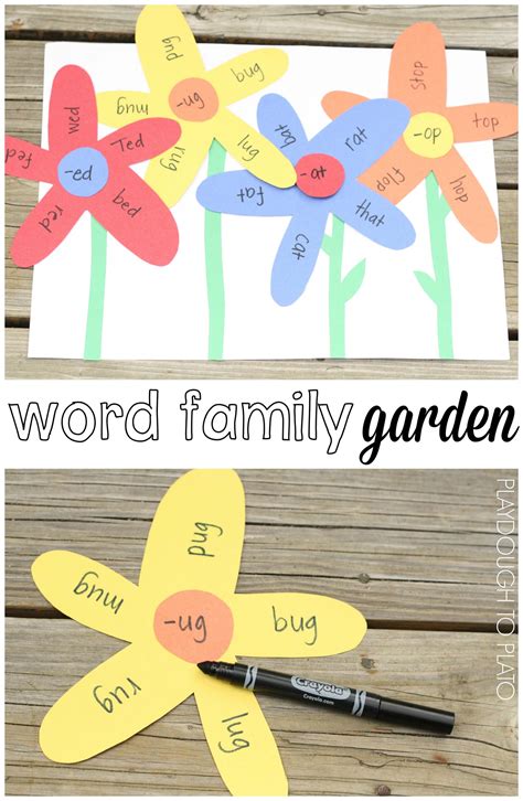 Word Family Garden - Playdough To Plato