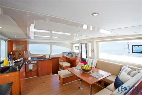 A room with a view! The interior on the all new Leopard 48 by Leopard Catamarans. | Bateaux ...