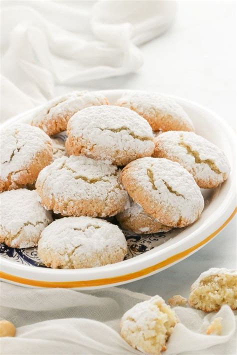 Ricciarelli are Italian Almond Cookies. They're gluten free, lemon scented with soft chewy c ...