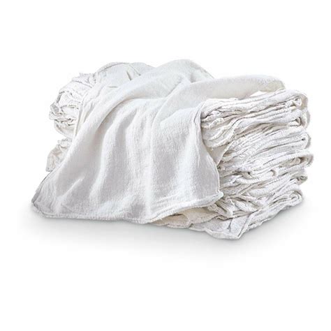 1000 INDUSTRIAL SHOP RAGS / CLEANING TOWELS WHITE | eBay