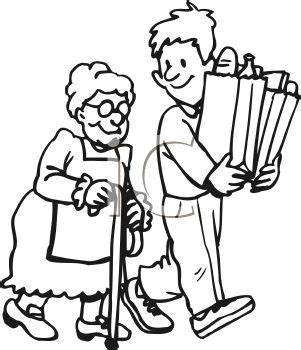 People Helping Others Clip Art Sketch Coloring Page | Easy drawings, Drawings, Drawing people