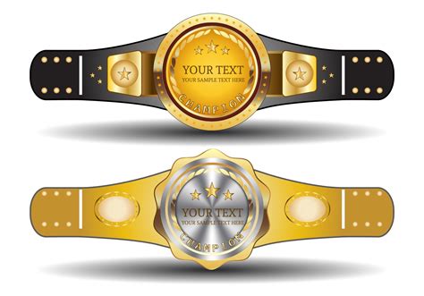 Championship Belt Template 139215 Vector Art at Vecteezy