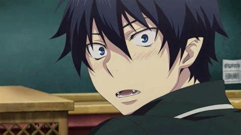 A blushing Rin Manga Boy, Anime Manga, Anime Guys, Rin Okumura, Blue Exorcist Anime, Ao No ...