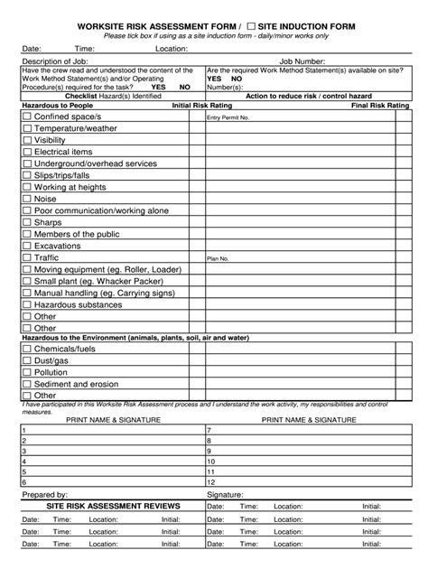 Site Induction Form Pdf - Fill Online, Printable, Fillable, Blank | pdfFiller