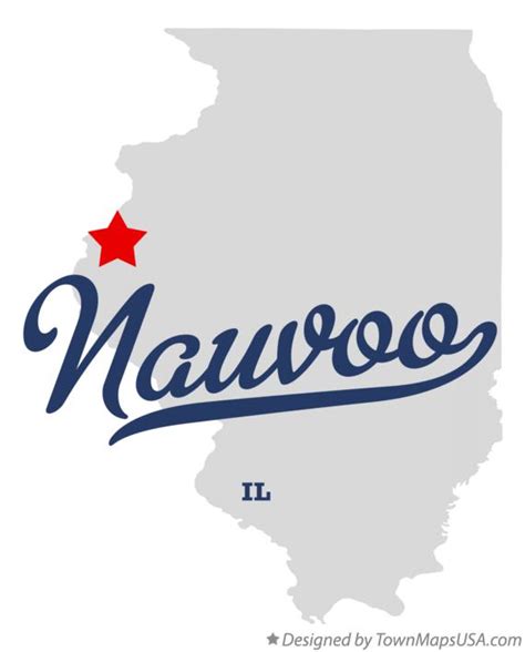 Map of Nauvoo, IL, Illinois