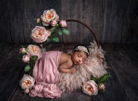 Newborn Girl Photography | Bold, Rich Colors | One Big Happy Photo