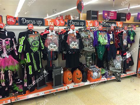 Halloween Section Sainsburys Halloween Products Getting Editorial Stock ...