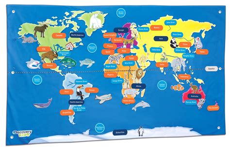Printable World Map For Kids New | Discovery kids toys, Discovery kids, World map printable