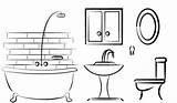 bathroom coloring Page Design  Coloring Pages Bathroom sketch template