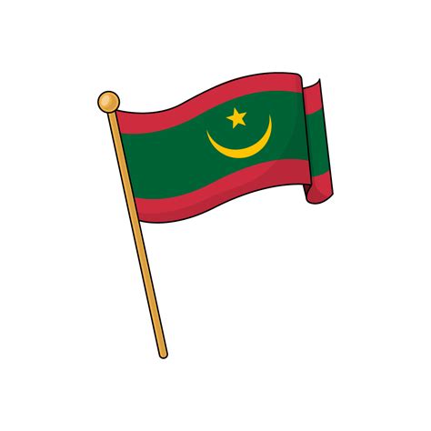 Mauritania Flag Royalty Free Stock SVG Vector and Clip Art