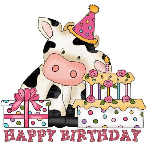 Birthday Cow sculpture | Zazzle | Happy birthday cow, Cow birthday ...