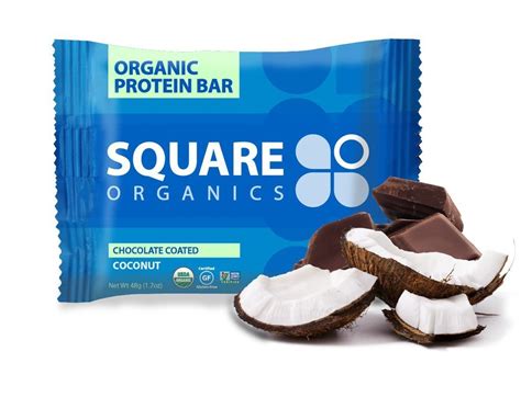 Square Organics Organic Protein Bar Review – Chocolate Coated Coconut – The Vegan's Pantry