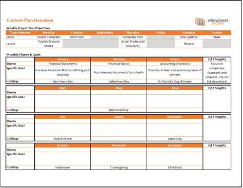 Content Calendar Template Excel Sheets 2024 Download - Jessy Lucinda