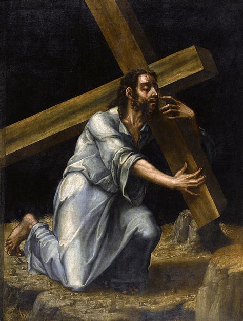 Christ carrying the Cross Painting by Luis de Morales - Pixels