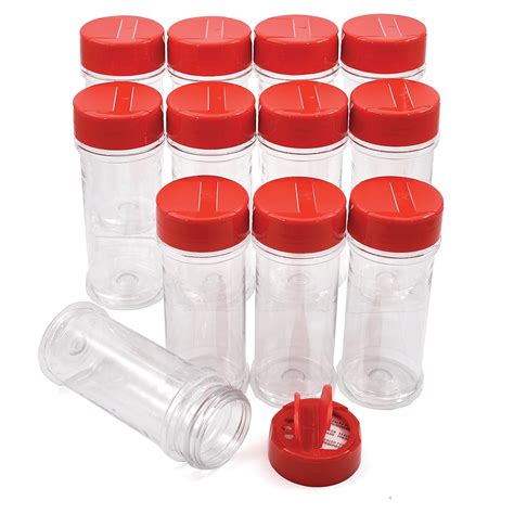 Plastic Jars With Lids 12 Pack Clear Plastic Jars 5.5 Oz Plastic Jars ...