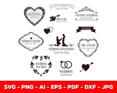 Wedding Svg Bundle Wedding Monogram Svg Bride and Groom Svg - Etsy