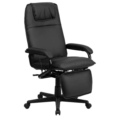 Flash Furniture High Back Black LeatherSoft Executive Reclining Ergonomic Swivel Office Chair ...
