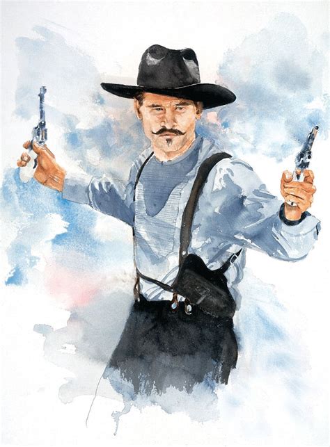 DOC AT OK CORRAL | Western art, Tombstone movie, Art