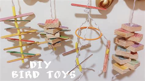 DIY: 4 BIRD TOYS - YouTube